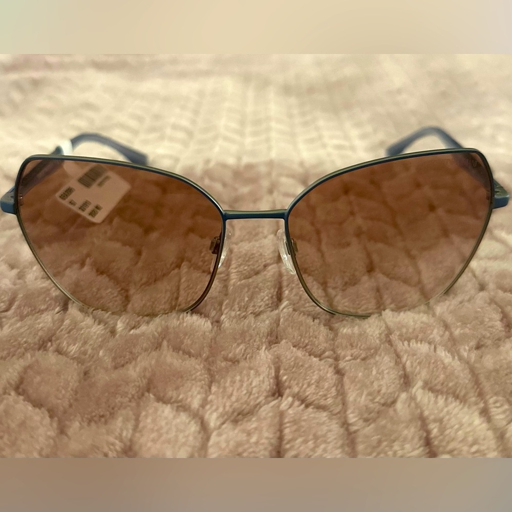 Emporio Armani Sunglasses. Blue and Silver